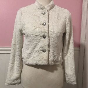 Gymboree Girls Faux Fur Shell